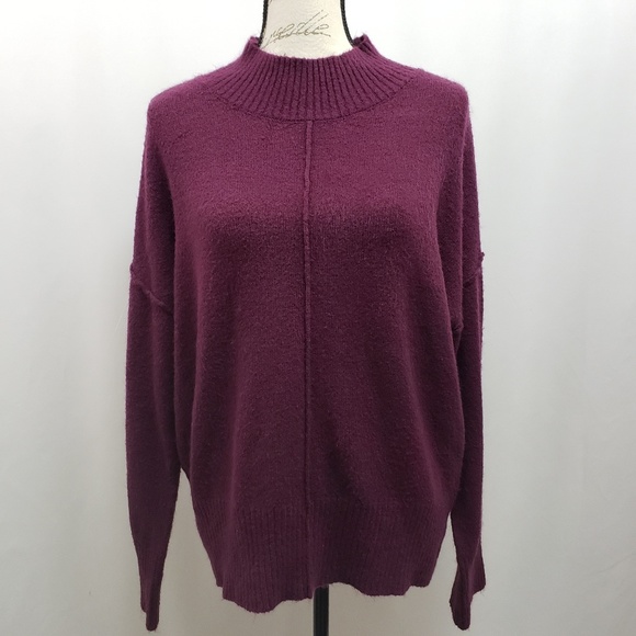Pink Rose Sweaters - Pink Rose Mock Turtleneck Sweater XL